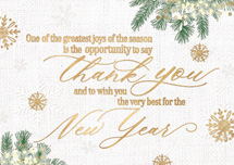 Glistening Gratitude Holiday Cards
