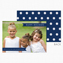 Navy Banners & Dots Holiday Photo Card