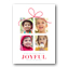Joyful Gift Flat 4 Photo Christmas Card