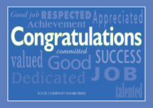 Blue Bravos Congratulations Cards