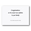 Tiny Toes Congratulations Cards