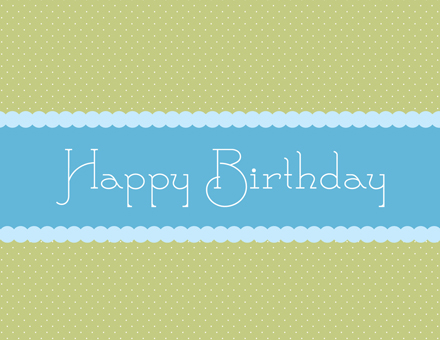 Blue Ribbon Wishes Happy Birthday Cards